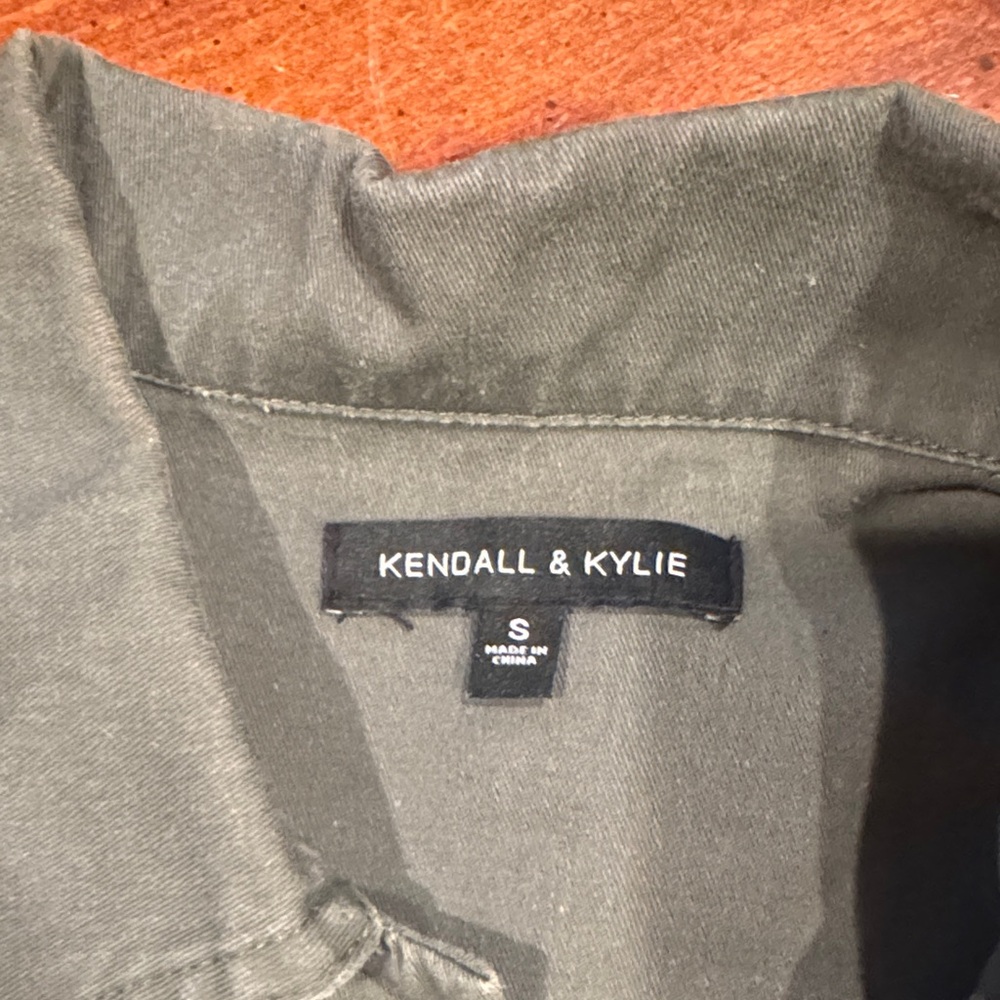 Olive Green Cargo Button-Up Jacket - image 3